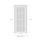 Sartodoors Solid French Door, Planum 0020 Matte Black, Single Regular Panel Frame Trims Handle, Bathroom Bedro PLANUM0020ID-BLK-1884 - alternate 5