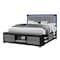 Global Furniture Usa Contemporary Emma Black/Grey King Bed With Led And Usb EMMA-BLACK/GREY-KB W/ LED & USB - alternate 3