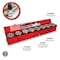 Performance Tool 9 pc. 3/4 in. Dr. Jumbo Socket Set, SAE, 12-Point, Chrome Vanadium W1179 - alternate 6