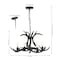 Jonathan Y Eldora 26" 4-Light Rustic Farmhouse Adjustable Resin Antler LED Chandelier, Black JYL6301D - alternate 10