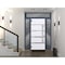 Vdomdoors Steel Door Deux 1105 Gray Graphite 2 Sidelight and Transom Window Stainless Inserts Single Modern P DEUX1105EXD-GRE-W16+36+16xH80+16-RH-O - alternate 6