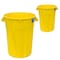 Magnum Tool 44 Gallon Trash Can, High-Vis Yellow, Construction Grade, Heavy Duty Plastic, 2PK CMTC-C000-44Y02 - alternate 1