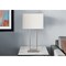 Monarch Specialties Lighting, 28"H, Table Lamp, Usb Port Included, Nickel Metal, Ivory / Cream Shade, Contemporary I 9951 - alternate 2