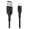 Belkin Boost Up Charge Usb A To Apple Lightning Cable 3ft, Black CAA001BT1MBK - alternate 1