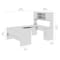 Bestar U Shaped Desk U-Shape Desk, 93-39/64" D X 65.9" H, 65" W X Melamine, Dark Chocolate 52414-79 - alternate 6