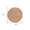 Homeroots 8' Copper And Beige Round Geometric Washable Indoor Outdoor Area Rug 596017 - alternate 8
