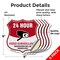 Signmission 24 Hour Surveillance Shield Sign Video S, 6 inch X 6 inch, Vinyl Decal, 5PK SHI-D-5PACK-6-348 - alternate 6