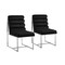 Homeroots Set of Two Tufted Black And Silver Metallic Upholstered Velvet Dining Side Chairs 545047 - alternate 9