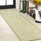 Jonathan Y Tela Bohemian Textured Weave Floral Green/Cream 2 ft. x 8 ft. Indoor/Outdoor Runner Rug SMB100D-28 - alternate 1