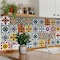 Homeroots 12" X 12" Festival Brights Mosaic Peel and Stick Removable Tiles 556415 - alternate 8