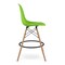 Homeroots 28" Green And Brown Heavy Duty Plastic And Solid Wood Counter Height Bar Chair 520673 - alternate 8