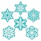 Creative Teaching Press Snowflakes, 6'', Designer Cut-Outs, 36-Piece Set, 3PK 10595 - alternate 6