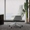 Leisuremod Summit High-Back Office Chair in Faux Leather & Aluminum Frame with Swivel & Tilt, White SOT21WL - alternate 8
