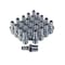 Primefit 1/4in Hi Flow V-Series Air Quick Connect Plug x 3/8in Male NPT Threads, 25PK HP1438MS-B25-P - alternate 1