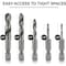 Neiko Stubby Drill Bit Set for Metal, 5 Piece 0.25 in Hex Shank 11402A - alternate 6
