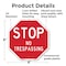 Signmission Stop No Trespassing, 6 Inch X 6 Inch, Plastic Sign OC-P-6-264 - alternate 7