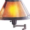Homeroots 18" Gray Metal Candlestick Table Lamp With Amber Empire Shade 524678 - alternate 4