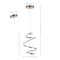 Jonathan Y Whirl 11" 1-Light Modern Minimalist Metal Helix Swirl Abstract Integrated LED Pendant, Silver JYL1704A - alternate 10