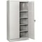 Tennsco Shelving Storage Cabinet, 72 in H, 36 in W, Swing, Keyed, Light Gray, 4 Shelves, 0 Drawers 7224LGY - alternate 1