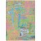 Homeroots 8' X 10' Pink Key Lime And Sky Blue Abstract Washable Indoor Outdoor Area Rug 609217 - alternate 7