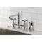 Kingston Brass Bridge Kitchen Faucet with Brass Sprayer, Polished Chrome KS7271BEXBS - alternate 6