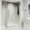 Vigo E-Class 36 in. L x 48 in. W x 82 in. H Frameless Sliding Shower Enclosure Kit in Matte Black VG6053MBCL48WR - alternate 1