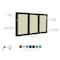 Ghent 3 Door Enclosed Fabric Bulletin Board, Bronze Aluminum Frame, 4'H x 8'W, Gray PB34896F-91 - alternate 3