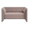 Homeroots 57in Taupe Velvet Loveseat 573998 - alternate 8