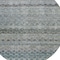 Homeroots 8' Teal Blue Light Blue And Gray Round Striped Washable Indoor Outdoor Area Rug 605695 - alternate 7