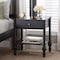Baxton Studio Callison Spindle Nightstand, Black 271-14738-ZORO - alternate 9