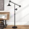 Homeroots 63" Black Reading Floor Lamp With Black Cone Shade 523598 - alternate 8