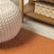 Jonathan Y Haze Solid Low-Pile Orange 6 ft Round Area Rug SEU100M-6R - alternate 7