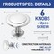 Lifemaster 1-1/4in Cabinet Knobs, Brushed Nickel, Rust-Proof, Modern Zinc Alloy Design, 6PK LMKNBNICK6 - alternate 7