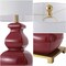 Jonathan Y Vienna 25.5 in. Transitional Ceramic and Metal Gourd LED Table Lamp, Burgundy/Brass Gold JYL3049D - alternate 10
