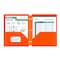 C-Line Products 8-1/2" x 11" Orange Two-Pocket 3-Hole Punch Heavyweight Poly Portfolio Folder, 25EA/BX, 6BX/CT 33932-BX - alternate 5