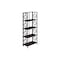 Homeroots 62" Espresso Metal Geometric Bookcase 376531 - alternate 1