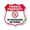 Signmission Private Property Shield Sign No Trespass, 12 Inch X 12 Inch, Vinyl Decal SHI-D-12-447 - alternate 1