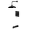 Kingston Brass Single-Handle Pressure Balanced Tub and Shower Faucet, Matte Black KB6140NDL - alternate 1