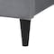 Baxton Studio Payne Modern Glam Grey Velvet and Dark Brown Wood Queen Bed 257-13782-ZORO - alternate 8