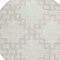 Homeroots 8' Ivory And Beige Round Geometric Washable Indoor Outdoor Area Rug 593776 - alternate 7