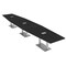 Skutchi Designs Hexagon Conference Table With Power Unit, 48 in W, 216 in L, Black HAR-HEX.IR-48X216-DOU-U999ST19-ESIL - alternate 1