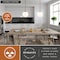 Vaxcel Linden 1-Light Matte Black Mid-Century Modern Globe Pendant Light with Opal Glass Shade P0441 - alternate 9