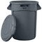 Rubbermaid Brute Plastic 32 gal Garbage Can Lid FG263100GRAY - alternate 3