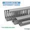 Kable Kontrol PVC Open Slot Wire Duct, 1" W x 1" H x 6.5' L, Gray, 16 PC/PK PFOS1X1-16 - alternate 7