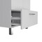 Homeroots 24" White And Silver Wood Freestanding Bathroom Vanity With White Sink 543630 - alternate 6