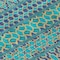 Homeroots 5' X 8' Teal Blue And Navy Blue Quatrefoil Washable Indoor Outdoor Area Rug 583253 - alternate 9
