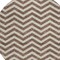 Homeroots 8' Brown And Beige Round Chevron Washable Indoor Outdoor Area Rug 595303 - alternate 7