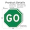 Signmission Go, 18 inch X 18 inch, Plastic Sign, 2PK OC-P-2PACK-18-213 - alternate 7