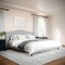 Martha Stewart Amelia King Upholstered Platform Bed w/Curved Headboard and Cushioned Siderails, Wood Slat, Gray TW-3WDB02-K-GY-MS - alternate 8