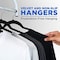 Serenelife Premium Non-Slip Velvet Hangers, Heavy Duty, Slim, 360 Deg Swivel Metal Hook, Black, 50PK SLHVEL50 - alternate 4